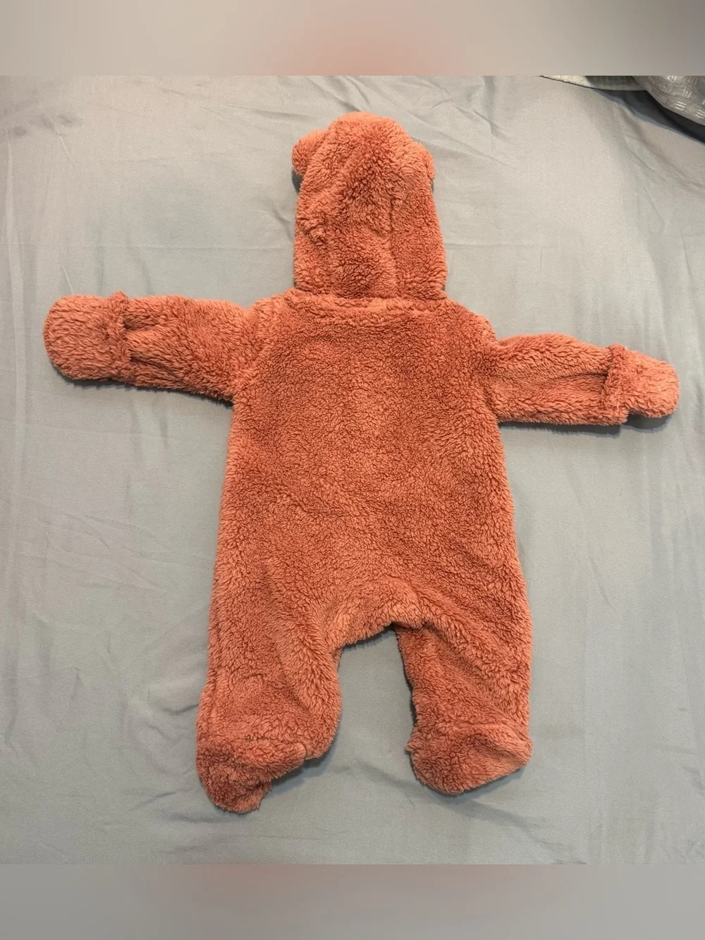 Carter’s Fuzzy Hooded Bear Romper/Snow Suit NB